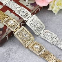 Sunspicems Algerien Marokko Gürtel Für Frauen Arabischen Hochzeit Schmuck Gold Silber Farbe Berber Kleid Kaftan Gürtel Körper Kette Kinder Geschenk