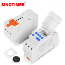 110 V 220 V AC 5 V 12 V 24 V wöchentlich 7 Tage programmierbarer digitaler Zeitschaltuhr Relais Zeitsteuerung 16 A DIN-Schienenmontage elektronisch TM919