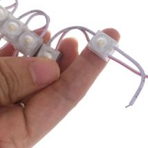 200 Stück Mini-LED-Modul InjectionWarmweiß Weiß Kleines Leuchtkastenmodul Fensterfront 12 mm x 10 mm