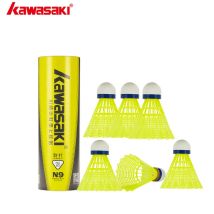 Kawasaki Badminton Kunststoff Nylon Ball N9 N350 für Training 6 Pcs Feder Federball Birdies