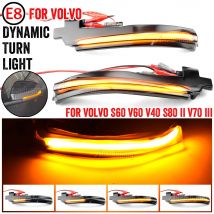 2X LED Sequential Dynamic side mirror blinker Light Turn Signal Lamp For Volvo S60 CC S60 II S80 II V40 CC 40 II V60 V60 CC V70