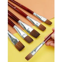 6pcs artist oil painting brushes Set level head weasel hair Water Paint brush Acrylics Drawing Art Supplies Painting dedicated
