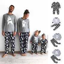 Neue Casual Familie Passende Pyjamas Set Cartoon Bär Kinder Nachtwäsche Nachtwäsche familie Weihnachten Pyjamas Outfits