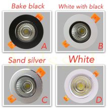 LED Downlight Dimmbare lampe 3w 5w 7W 12w 15w 20w 30w 40w cob led spot 220V/110V decke einbau-downlights runde panel licht