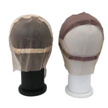 Voll Spitze-Perücke-Kappen Perücke Basis Für Hand Made Perücken Mit Verstellbaren Trägern Glueless Weben Volle Spitze kappen