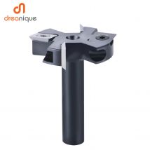 Dreanique 2-Flute Wood Planer Bit 38.1mm 45mm Cutting Diameter 8 12mm Shank Spoilboard Surfacing Router Bit Insert Carbide Slab