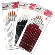 Semi art 12pcs Pinsel Set verschiedene Größe runde Spitze Künstler Nylon Haar Holz Hand Aquarell Pinsel zum Malen von Lieferungen