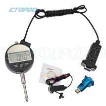 0.001 millimetri 12.7 25.4 millimetri indicatore digitale RS232 (9holes) dati di uscita digitale pinza Micrometro Elettronico Dial Indicator Gauge Incontrato