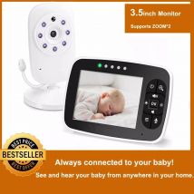 Wireless Baby Monitor, 3,5 Zoll LCD Screen Display Infant Nachtsicht Kamera, Zwei Weg Audio,