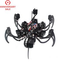 18 DOF Aluminium Hexapod Spider Six 3DOF Legs Robot Frame Kit with Ball Bearing Fully Compatible