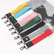 Solid Phone Straps Candy Color  Ribbon Rope  for Women Bag Car  Charms Short  Strap Lanyard for Keys