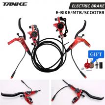 TANKE e-bike MTB zestaw hydraulicznych hamulców tarczowych elektryczny skuter elektryczny kontrola mocy dźwignia zmiany biegów hamulce rowerowe 160mm wirniki stop aluminium