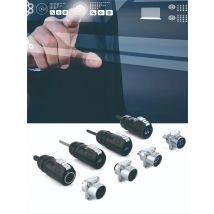 Cnlinko LP24 Plastic M24 Waterproof Ethernet 8pin Cat5e RJ45 Signal Connector Plug Receptacle for Network Telecom LED Billboard