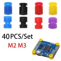 40 pz M2/M3 Soft Mount Sfere di Assorbimento Degli Urti Per FPV Quadcopter F4 F7 Controller di Volo Anti Vibrazione Sfere Ammortizzatore In Silicone
