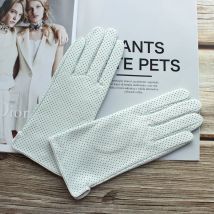 Neue frauen Modische Schaffell Handschuhe Farbe Atmungsaktive Mesh-Mode Kurze Echtem Leder Handschuhe