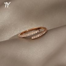 Minimalistische Geometrische Rose Gold Farbe Ringe Für Frau Koreanische Mode Schmuck Neue Goth Zubehör Student Mädchen Einfache Ring Set
