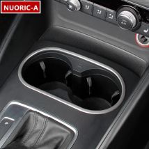 Auto Center Control Wasser Tasse Halter Rahmen Abdeckung Trim Für Audi A3 8V 2013-19 Konsole Panel Dekorative streifen Innen Zubehör