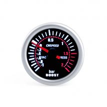 Auto Car Turbo Boost Gauge -1~0~2 BAR 2" 52mm Universal Smoke Len 12V Pointer Turbo Boost Bar Meter Digital White LED