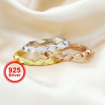 Andenken-Muttermilch-Harz-Ringfassungen, massives 925er-Sterlingsilber, rosévergoldet, 2 x 4 mm, stapelbarer Ring mit Marquise-Lünette 1294268