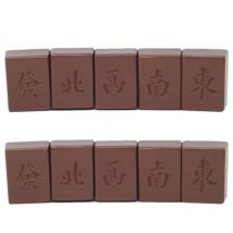 Mahjong Shape Polycarbonate Chocolate Mold Make a fortune in the southeast and northwest Confectionery Tool Candy Baking Mould