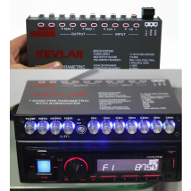 7-Band Pre-Parametrische mit Subwoofer Auto Audio EQ Tuning Crossover Auto Equalizer