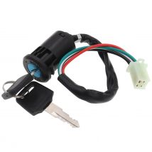 Universal 4 Pin Male Plug Motorcycle Ignition Switch with 2 Keys