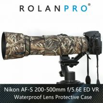 ROLANPRO Objektiv-Tarnmantel-Regenschutz für Nikon AF-S 200–500 mm f/5,6 E ED
