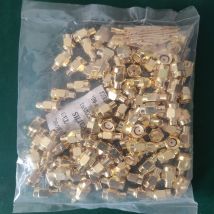 100 Stück SMA-Stecker, Lötanschluss für RG402, 0,141, halbstarres Kabel, 50 Ohm