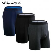 3 stücke Set Lange Bein Boxer Shorts Unterwäsche Für Männer Baumwolle Unterhose Schlüpfer der Männer Marke Unterwäsche Boxershorts Sexy homme heißer