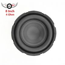 I KEY BUY 8 Inch Car Modified Subwoofer with Large Foam Ring Woofer 200W 4 Ohm U-shaped Paper Cone Thickened EVA Bead Black
