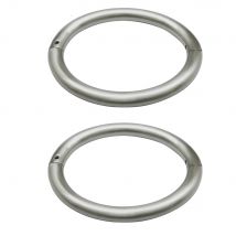 Acechannel Matte Armbänder aus gebürstetem Edelstahl, abschließbare Handgelenk-Knöchelmanschetten,