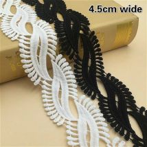 Exquisite Wasser-löslich Stickerei Spitze Barcode DIY Ms Kleidung Kleid Trend Striped Manschette Kragen Hut Bequem Nähen Material
