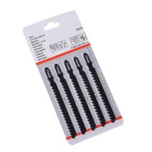 5Pcs/Set T244D HCS T-Shank Curved Jigsaw Blades for Wood Fast Cutting Tools Jig Saw Tool Accessories 74mm