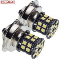 2X P26S Luce bianca Potente universale per moto LED Lampadina per fari Moto Scooter Moto Ciclomotore 4.2W 30SMD 6V 12V 24V Faro