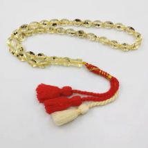 Harz Tasbih 33 66 99 Echtes insekt perlen Baumwolle Quaste Eid geschenk Für Muslimische gebet Rosenkranz Mann der Misbaha Islamischen türkische Armbänder