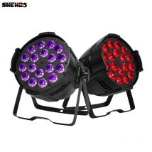 2 Stücke SHEHDS Aluminiumlegierung LED Par 18x18 Watt 6in1 RGBWA + UV-beleuchtung DMX 512