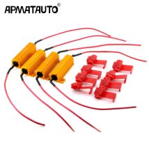 4 × 50 W 7443 WY21W W21W 7440 P21/5 W 1157 P21W 1156 PY21W Signallicht-Lastwiderstand für Fix-LED-Glühbirnenunterdrückung, Decoder-Kondensator