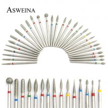 7PCS Diamant Schneider für Maniküre Gesetzt Silizium Keramik Stein Nagel Bohrer Set Fräser für Pediküre Maniküre Maschine