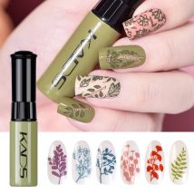 Kads 1pc Nail Art Stempel politur Stempel platte Druck Lack Stift malt Lack für Maniküre Vorlage Lacker blau Nagellack