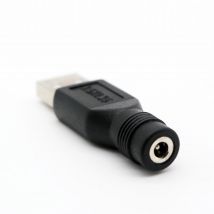 USB 2.0 A-Stecker auf 3,5 mm x 1,35 mm DC-Buchse, Ladefass-Buchse, Netzteil zum Aufladen kleiner DC- oder USB-Elektronik