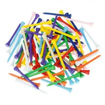100 Stück 70 MM Holz Golf Tees Holz Schüttung Mehrere Farbe