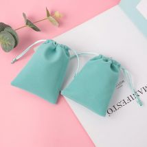 50Pcs Bolsas de Embalaje para Joyería Bolsa de Regalo de Terciopelo para Boda Navidad Decoración Pestañas Maquillaje Bolsas de Almacenamiento para Anillos Collar Pulsera Colgante pendiente piedras