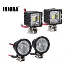 INJORA LED Lights Bright Headlights Spotlight dla 1/10 RC Crawler Car TRX4 TRX6 Axial SCX10 90046