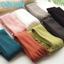 2024 neue Frühling Kinder Strumpfhosen dünne 80er Jahre Baumwolle gestrickt tanzen Nadel streifen halb transparente Kinder strumpfhose mehrfarbige Strümpfe