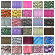 1 stücke 100FT 30 Farben 550 Paracord Fallschirm-schnur Lanyard Mil Spec Type III 7 Strand Kern für Überleben kit schnalle Armband