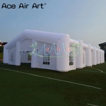 Tragbares, riesiges, reinweißes, aufblasbares Hochzeitszelt für den Außenbereich, Festzelt für