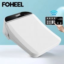 FOHEEL sedile del water intelligente sedile del Bidet sedile del water elettronico funzioni di riscaldamento del sedile dell'asciugatura dell'aria sedile quadrato con telecomando nero