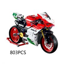 Technischer Motorrad-Baustein Duca 2015 1299 Panigale-Motorfahrzeugmodell, Dampfmontage, Ziegel, Spielzeugsammlung für Geschenke