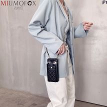 Frauen Diagonal Kreuz Leder Schaffell Taschen 2023 Neue Kleine Handy Tasche Fashion Echtes Leder Marke Rhombus Schulter Tasche
