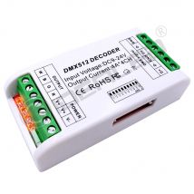 Il decodificatore LED di RGB RGBW di canale/4 del regolatore 3 di gidmx512 accende il controllo dimmer usato per controllare DC12V-24V striscia principale